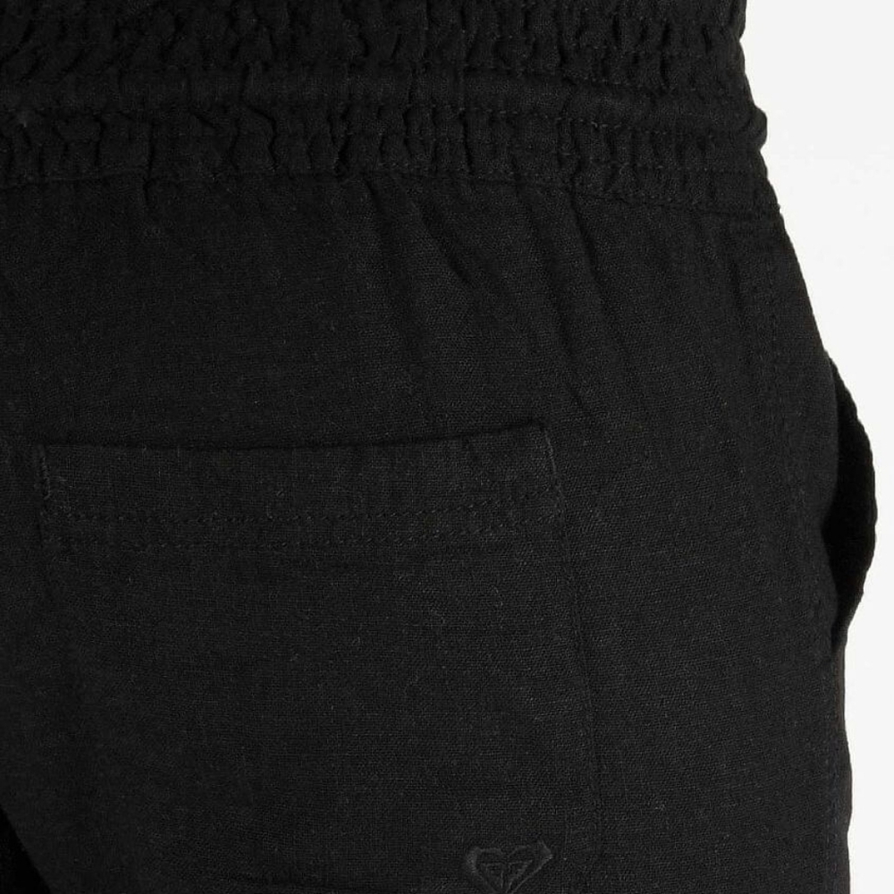 Roxy Ocean Side Linen Blend Beach Pants in Black - Picture 7 of 15